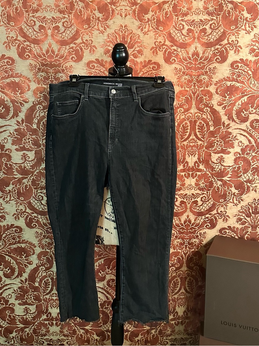 Veronica Beard Carly Kick Flare Black  Jeans